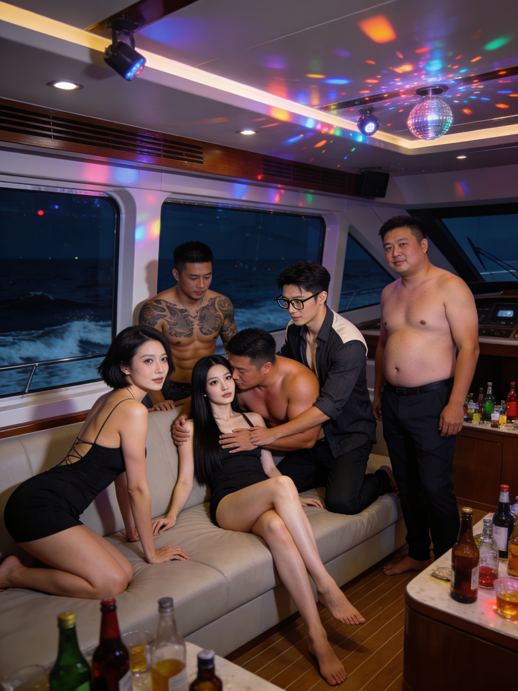 若嵐婚前遊艇趴失控！祁澤宇看我被舞者粗屌塞滿還幫揉奶