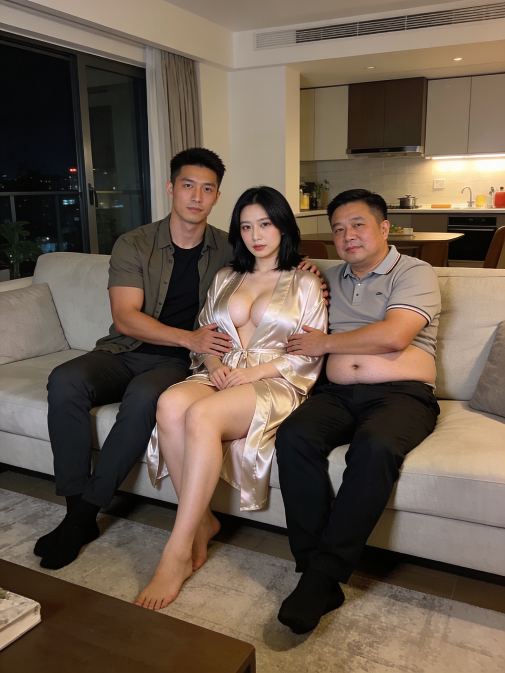 心柔同意了：我和立維輪流進入她