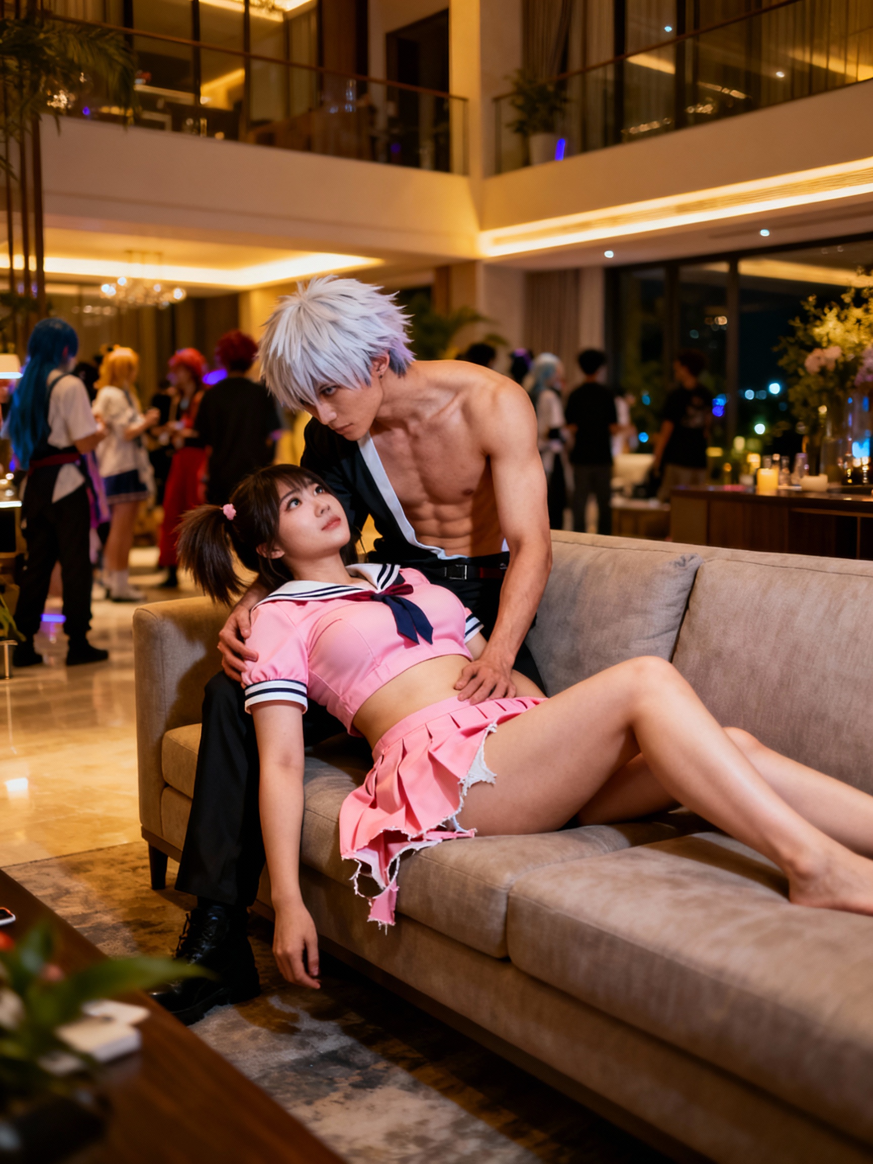 水手服芷晴的Cosplay越界：陸宸逸禁慾老二爆發