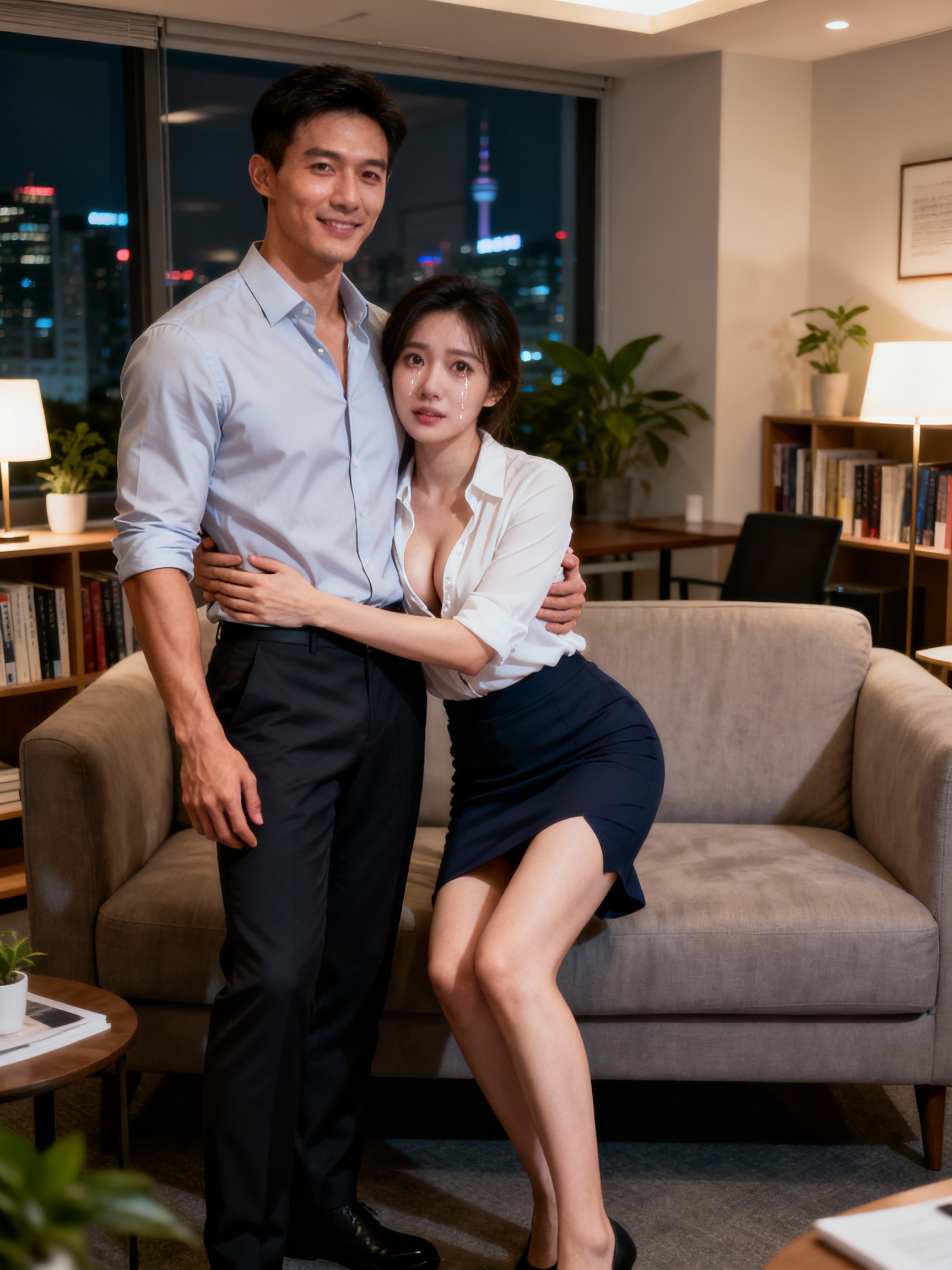 鄭樂陽心理室裡，單純曉嵐崩潰後主動獻身