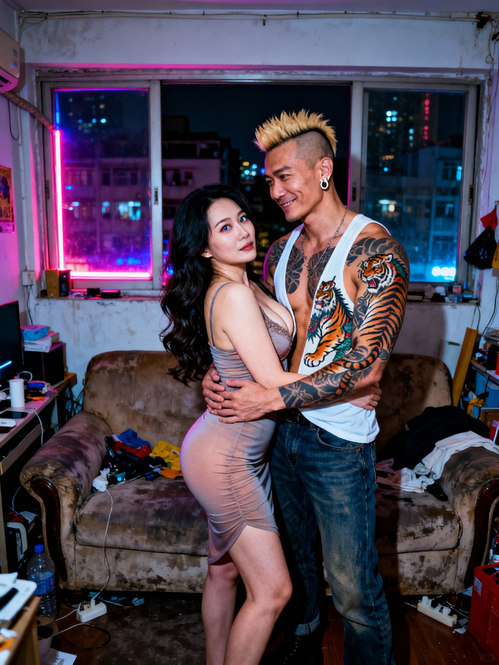 金毛混混宸宇的熟女肉債：子瑜的巨乳沉淪記
