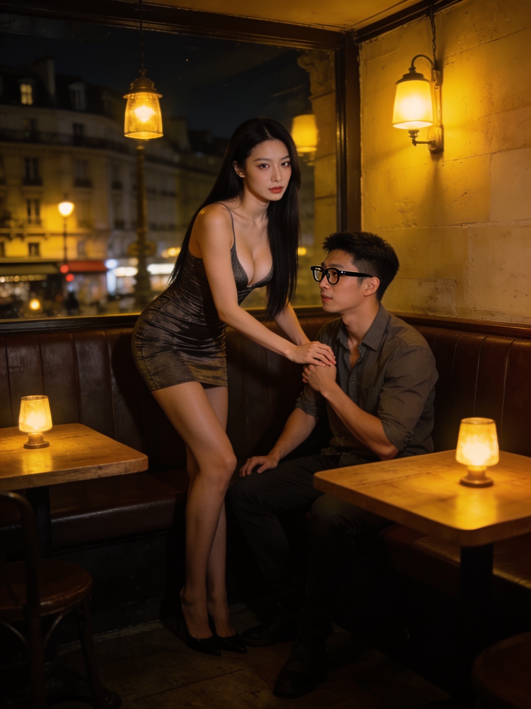 許立安，你在巴黎酒館被我蔡語嫣盯上了