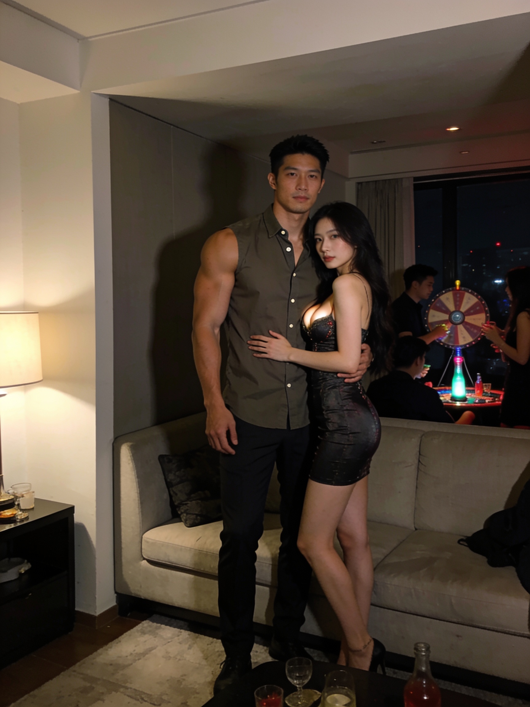派對轉瓶子連續指向慕晴薇，我和她的激情從假戲真做開始