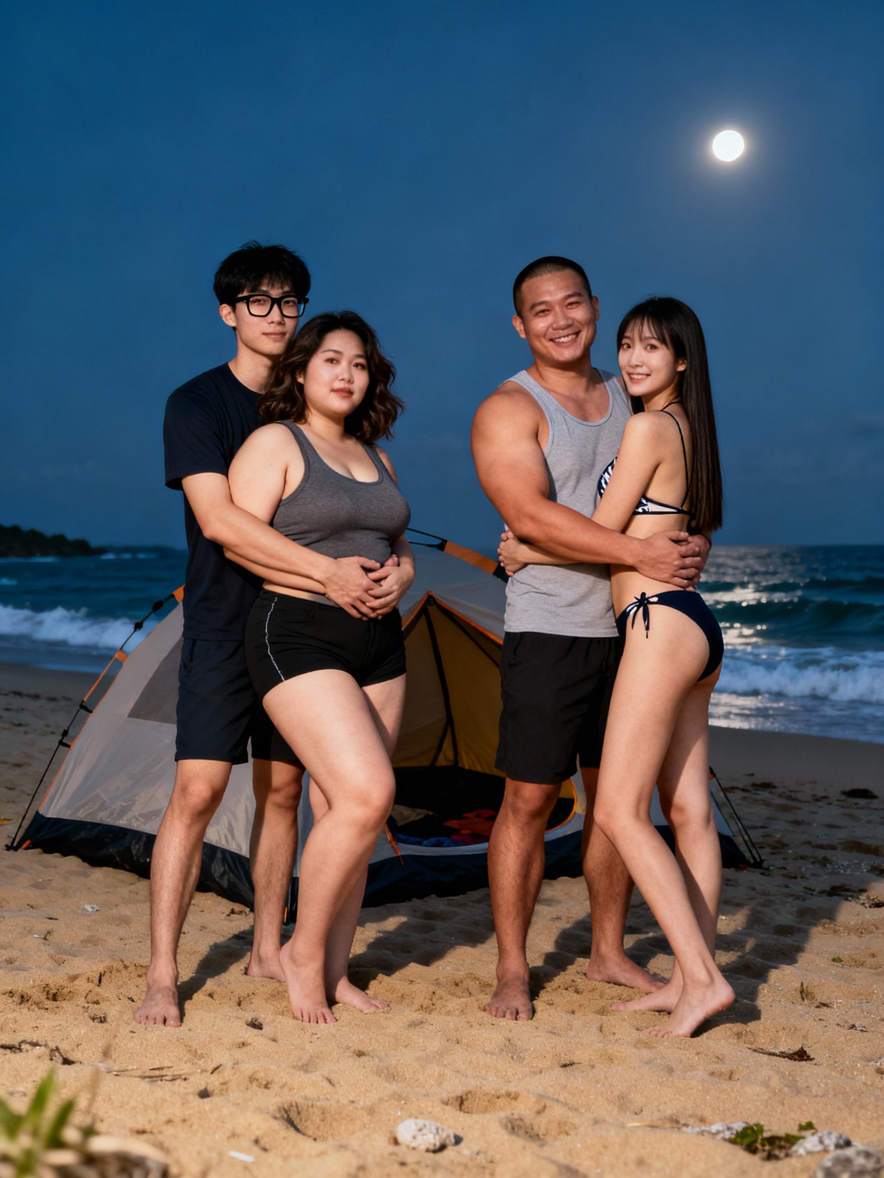 澎湖四人旅行變調！內向宅男許宸浩帳篷內幹上好友女友鍾雅雯
