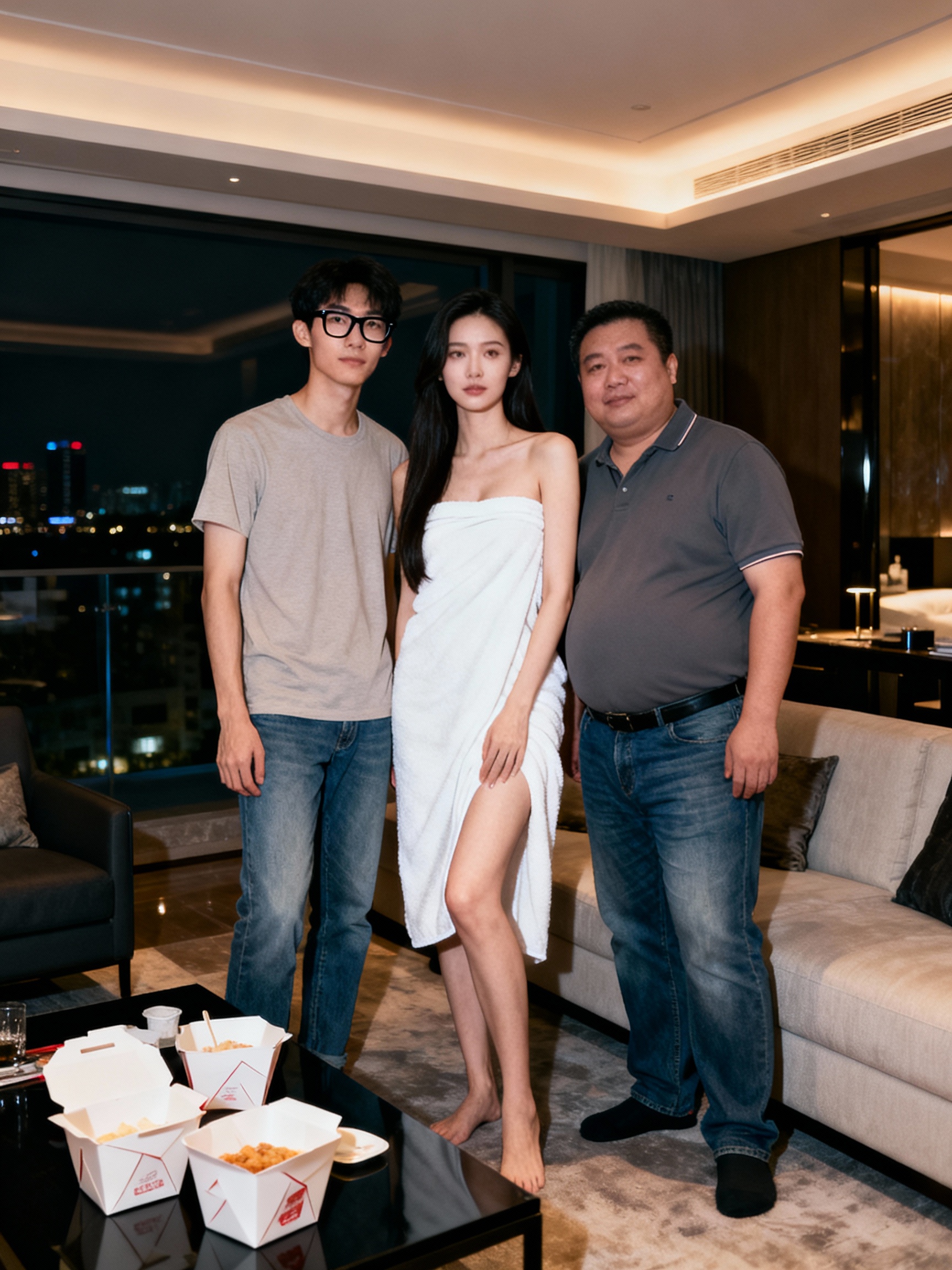 藍思琪裹浴巾應門，韓逸晨興奮叫杜偉翔上樓的結果
