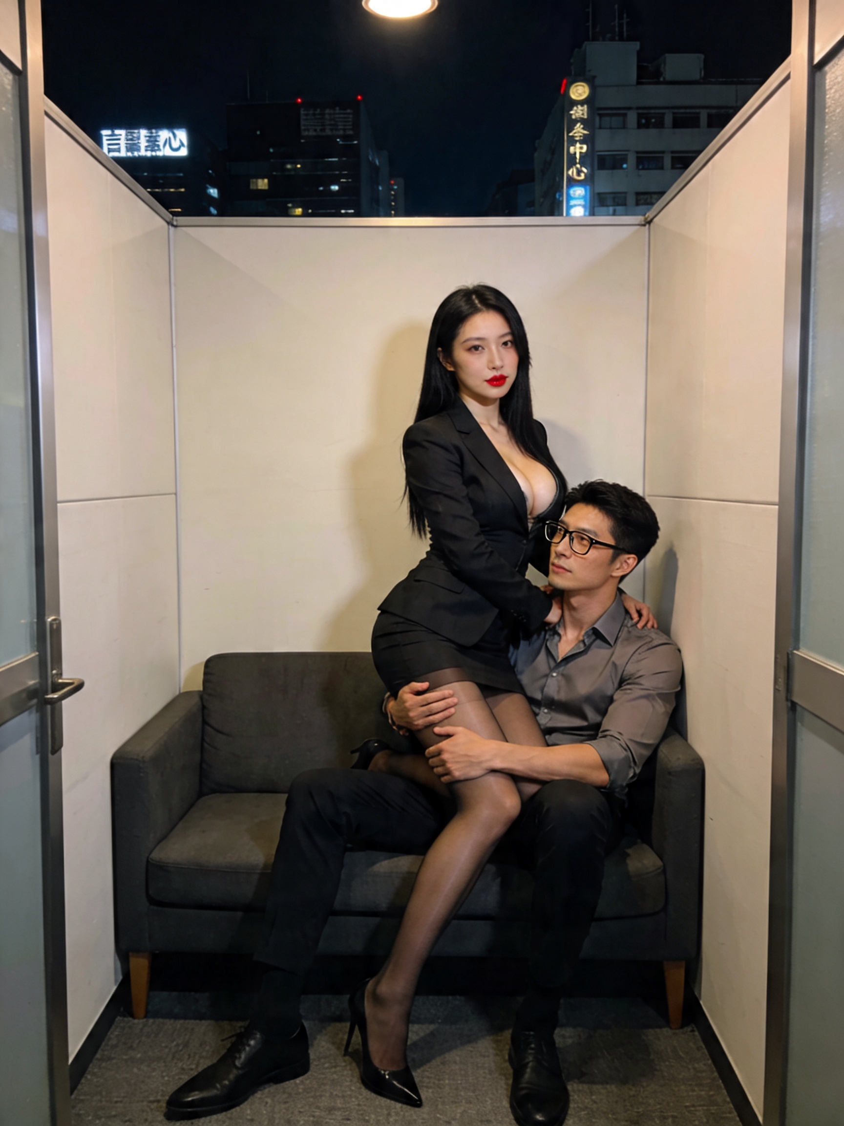 企業女王殷若曦在諮商室命令我靠近，結果她跨坐我腰上狂喘