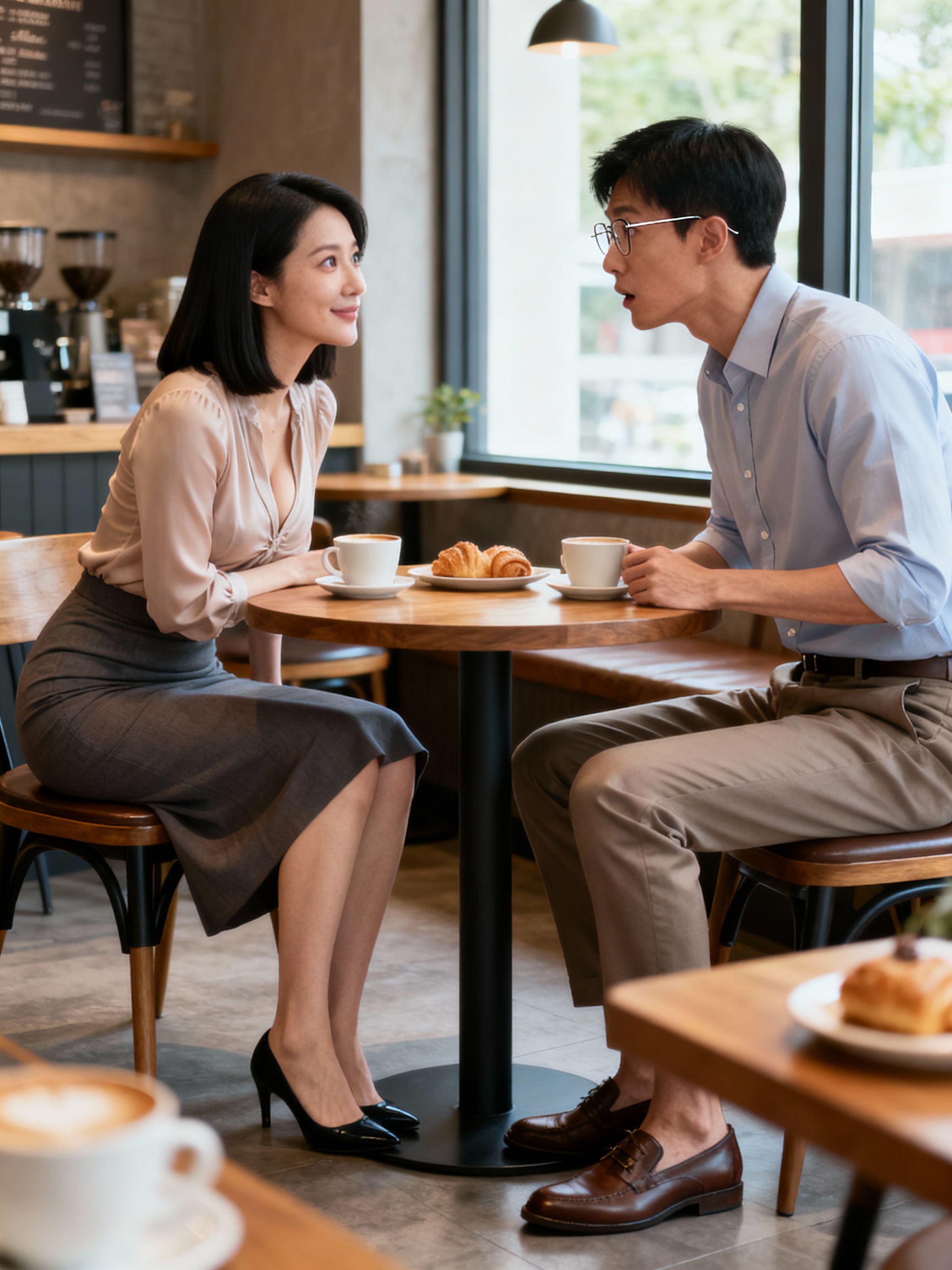 咖啡廳相親竟是死黨老婆溫若嵐！她說我好舒服