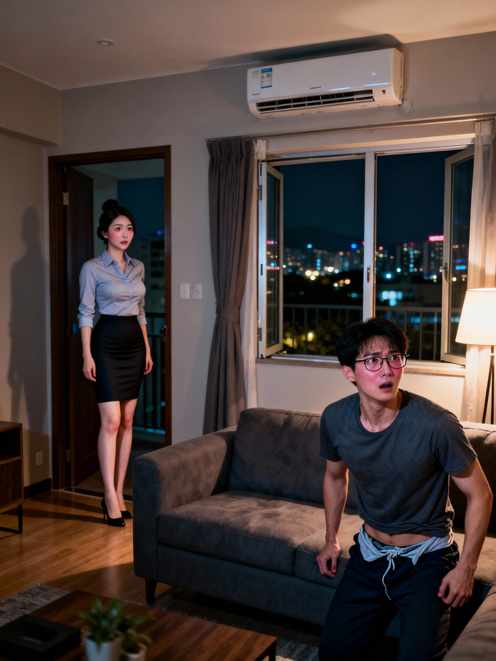 撞見自慰的悶熱夏夜：卓逸凡與蔚筱嵐的室友慾火