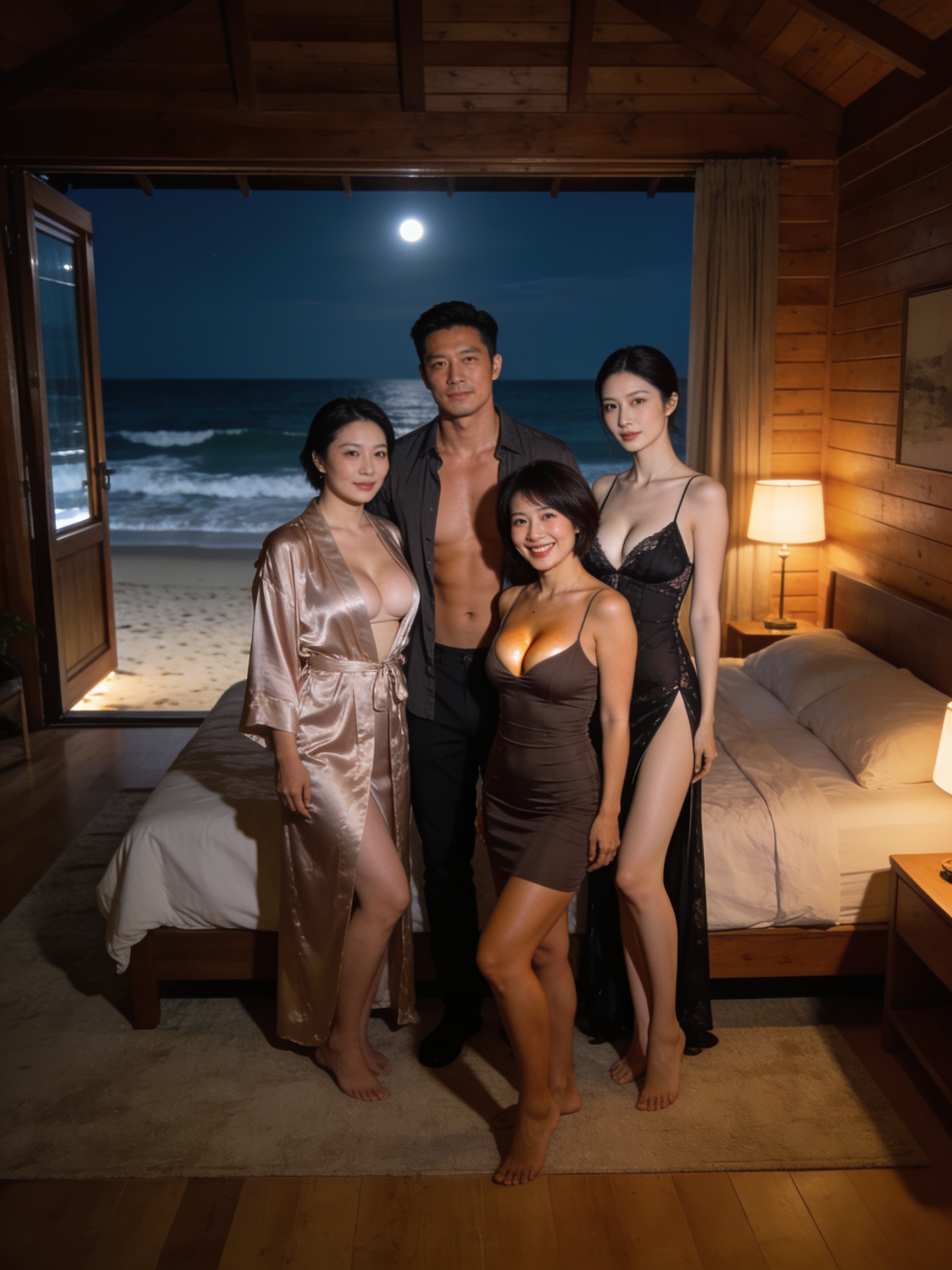 許立維的海邊假期：三位人妻的放空夜晚